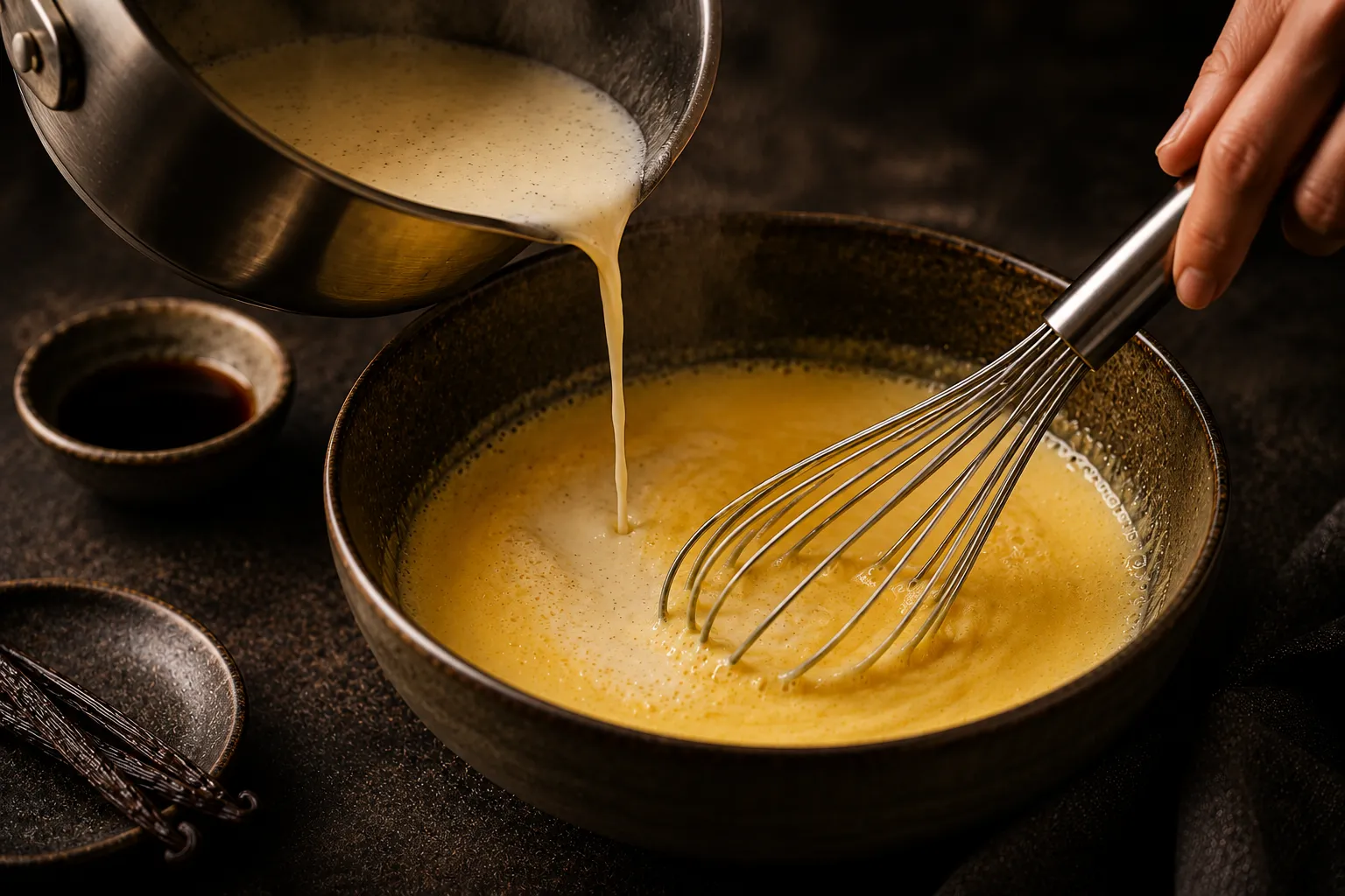 Step 4 of 9: Combine — Crème Brûlée