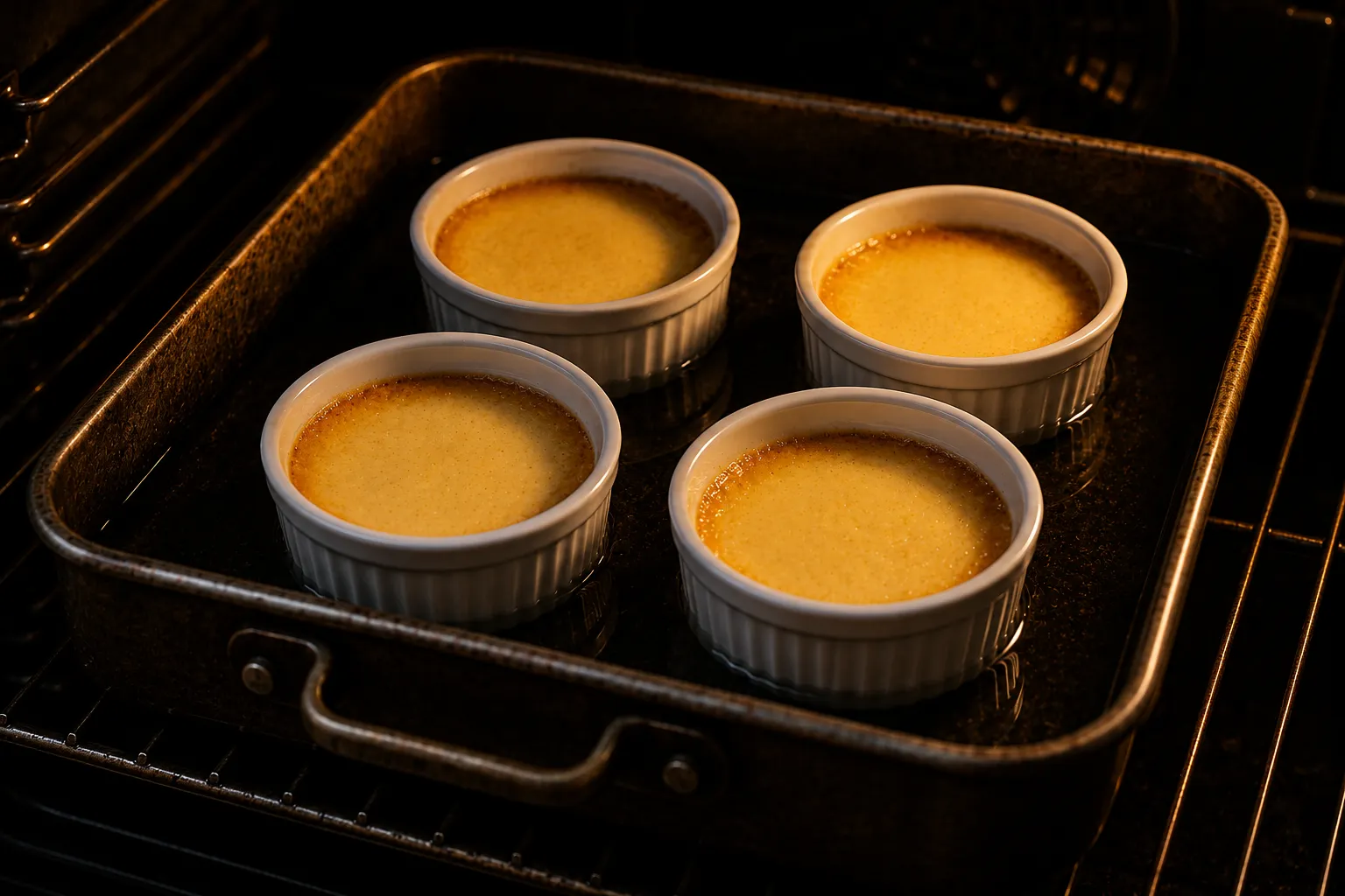 Step 7 of 9: Bake — Crème Brûlée