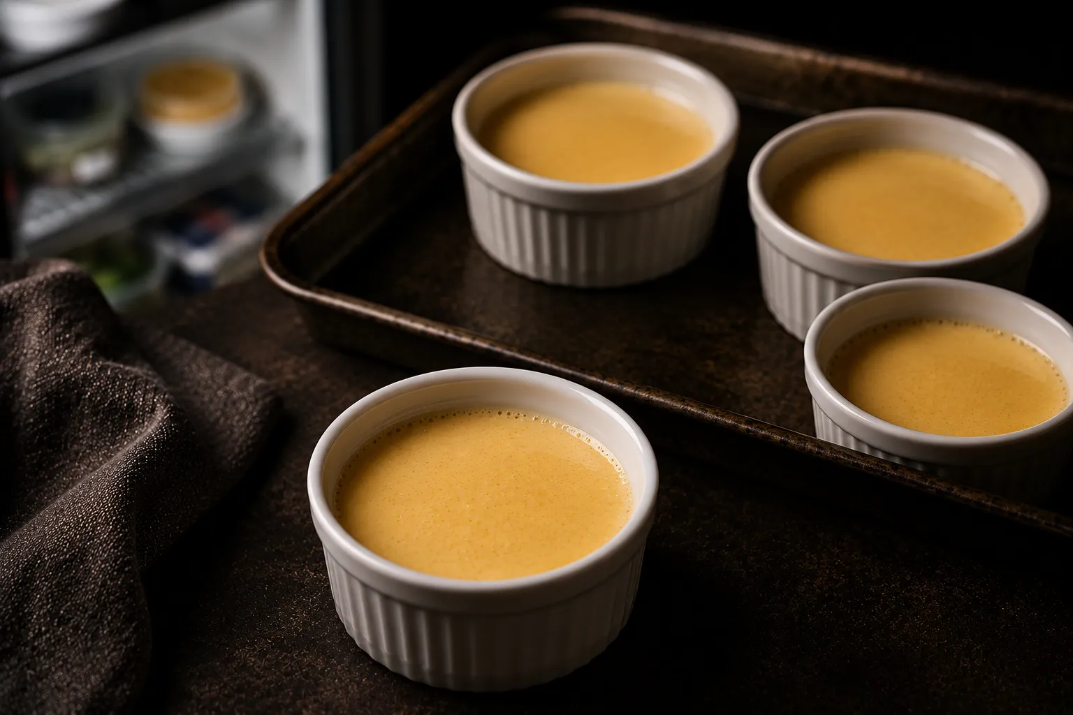 Step 8 of 9: Chill — Crème Brûlée
